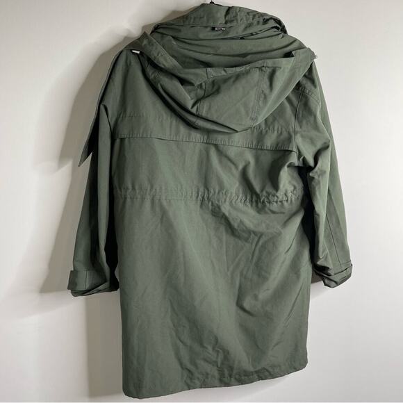 Peacebird green‎ utility military long jacket size XS women’s minimalist - Picture 4 of 5
